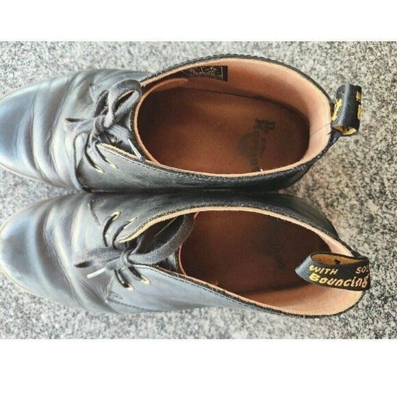Dr Martens Doc Cabrillo Black Leather Chukka Lace Up Boots Shoes Men Sz 9M US/42